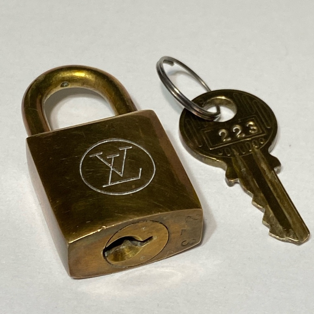 Louis Vuitton Gold Padlock with Key